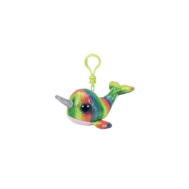 TY Beanie Boos Мягкая игрушка - брелок NORI - narwhal 10см, TY36560 РАСПРОДАЖА