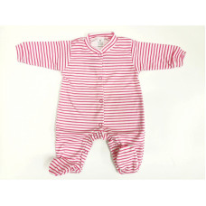 ZUZIA ползунки с длинными рукавами 56 размер JEŽ 1729/56 white/pink stripes