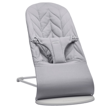 BABYBJORN Bouncer Bliss Cotton кресло-шезлонг, Light grey petal quilt 006124