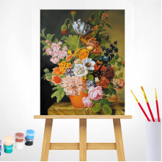 TSVETNOY Набор для рисования по номерам 40x50см Summer Bouquet in a Vase, MG2303e