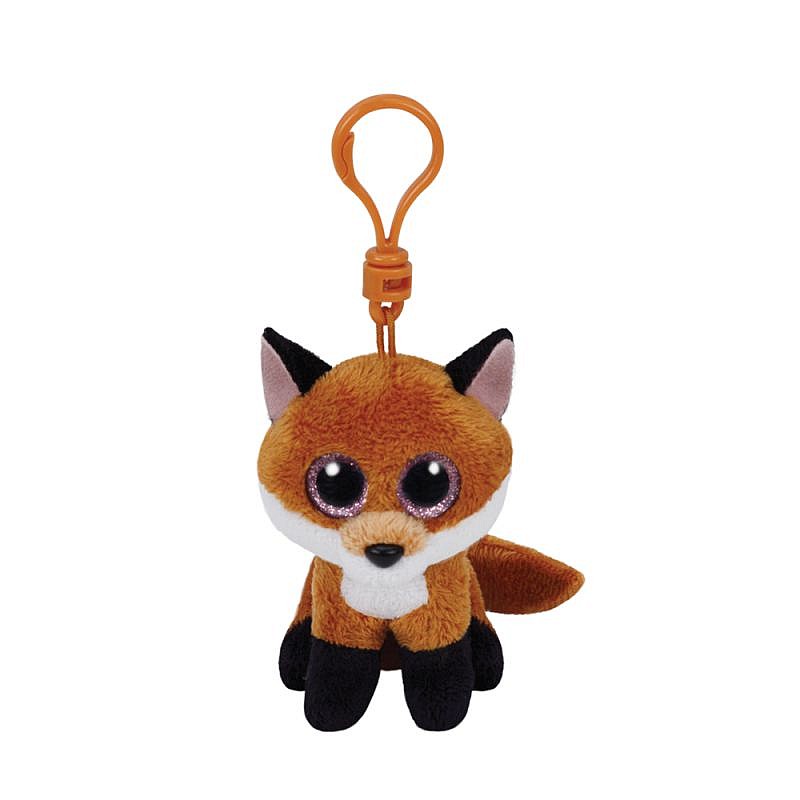 TY Beanie Boos Мягкая игрушка - брелок BROWN FOX SLICK 8см, TY36613