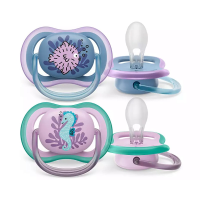 PHILIPS AVENT Силиконовая пустышка Ultra Air 6-18м, 2шт. SCF085/61