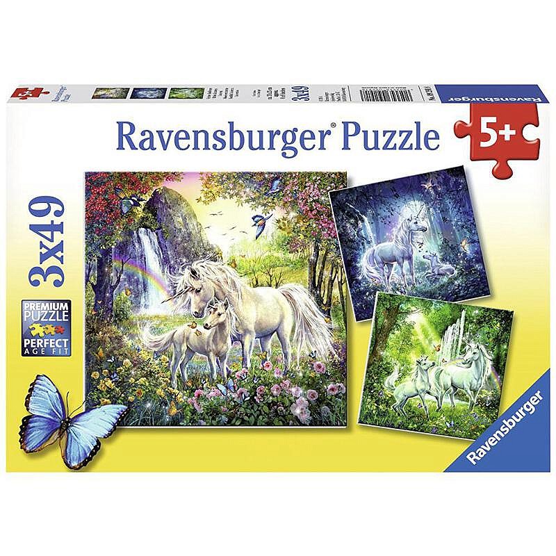 Ravensburger пазл 3x49 Unicorns R 09291