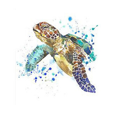 TSVETNOY Алмазная мозаика 30x40см Graceful Turtle, LE015e