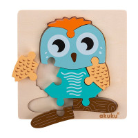AKUKU Деревянный пазл Owl A0601