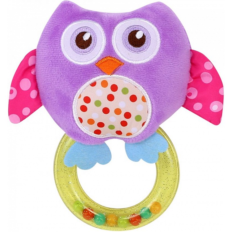 LORELLI погремушка с пищалкой OWL PURPLE, 1019129 0002