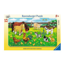 Ravensburger Пазл в рамке Домашние животные 15 элементов 3+, 06046