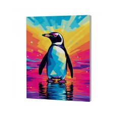 SPLAT PLANET Набор для рисования по номерам 30x40см PENGUIN, SP46659