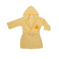 DUET BABY FROTTE Детский халат с капюшоном 92-104см, 467 DUCK желтый (744672)