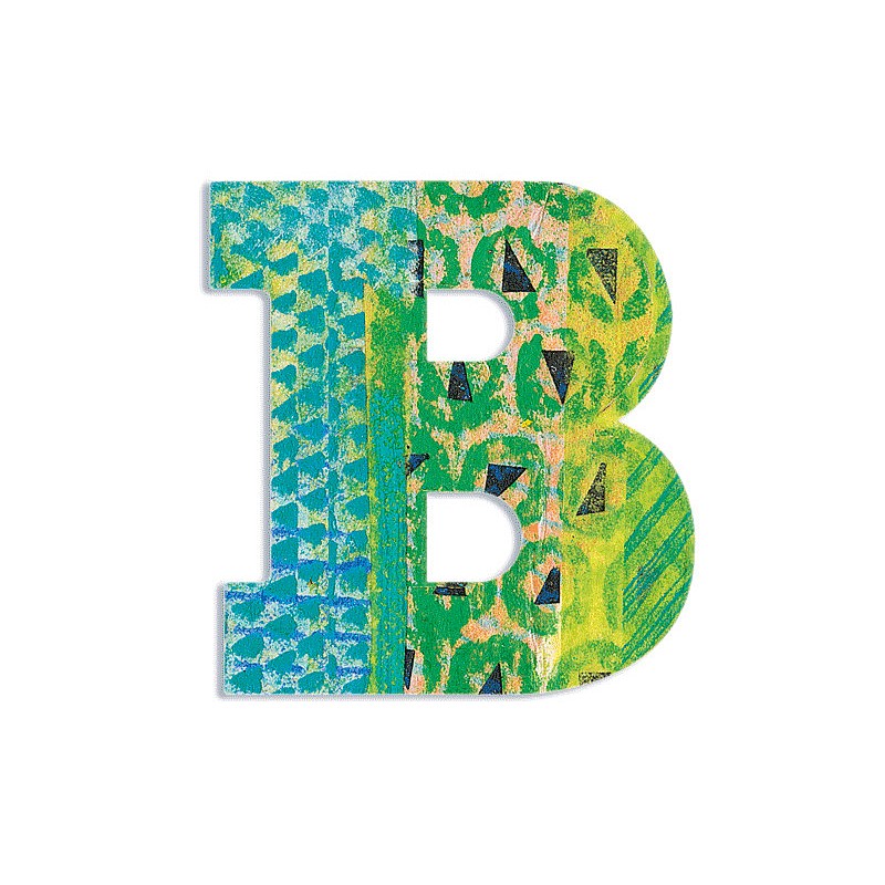 B - деревянная буква