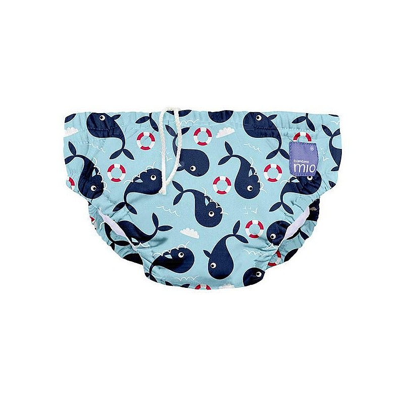 BAMBINO MIO Swim Nappies ujumispüksid WHALE WHARF, L (9-12kg)