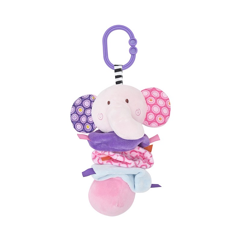 LORELLI подвесная игрушка с вибрацией ELEPHANT PINK, 1019139 0005