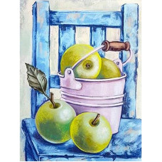 TSVETNOY Алмазная мозаика 40x50см Still Life with Green Apples, LG128e