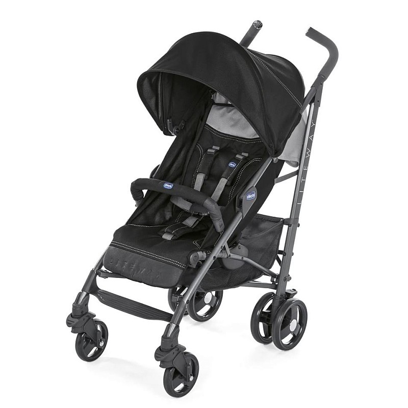 CHICCO Lite Way прогулочная коляска  Com. Jet Black