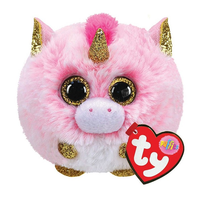 TY PUFFIES Мягкая игрушка Fantasia unicorn puf 8см, TY42508 РАСПРОДАЖА