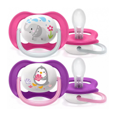 PHILIPS AVENT Силиконовая пустышка Ultra air Animal 6-18м, 2шт. SCF080/08