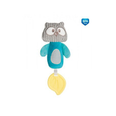 CANPOL BABIES PASTEL FRIENDS Игрушка с пищалкой OWL 0м+, 68/068 turkus