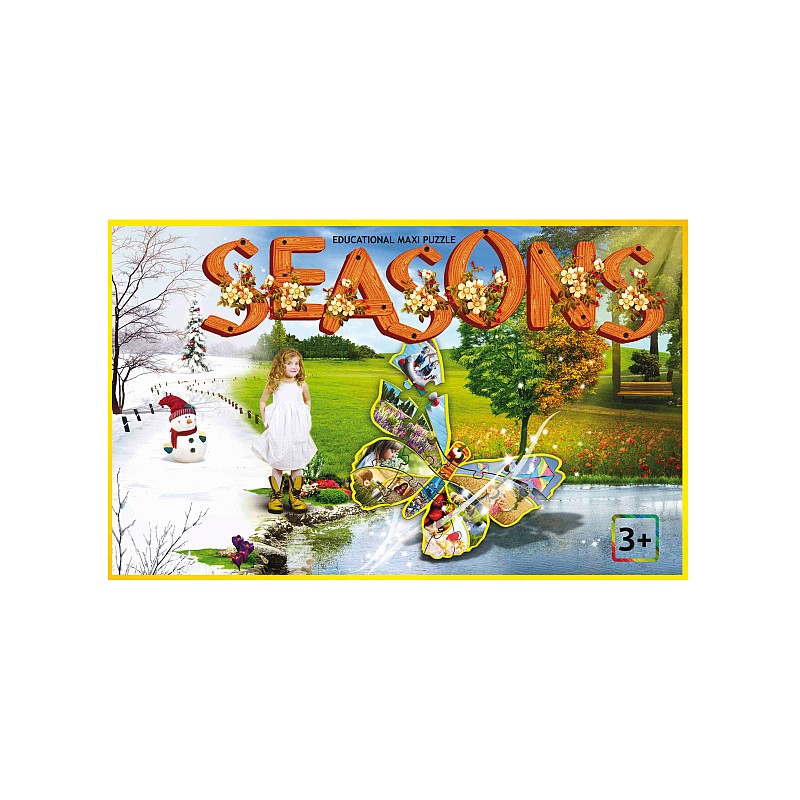 PIO Развивающий maxi пазл SEASONS 64 шт. 3 года. PN60181