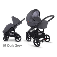 LONEX SOFT Универсальная коляска 2in1, 01 Dark Grey