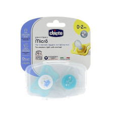 CHICCO Physio Micro пустышка  0-2 м, синяя 75121.21 РАСПРОДАЖА