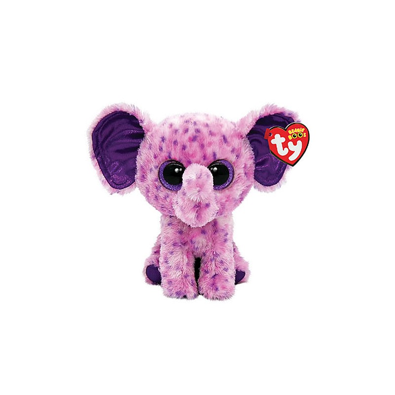 TY Beanie Boos Мягкая игрушка EVA purple elephant reg TY36386 РАСПРОДАЖА