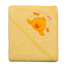 DUET BABY махровое полотенце с капюшоном 80x80см 315 DUCK желтый (743156)