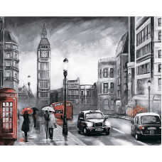 TSVETNOY Алмазная мозаика 40x50см London in the Rain, LG250e