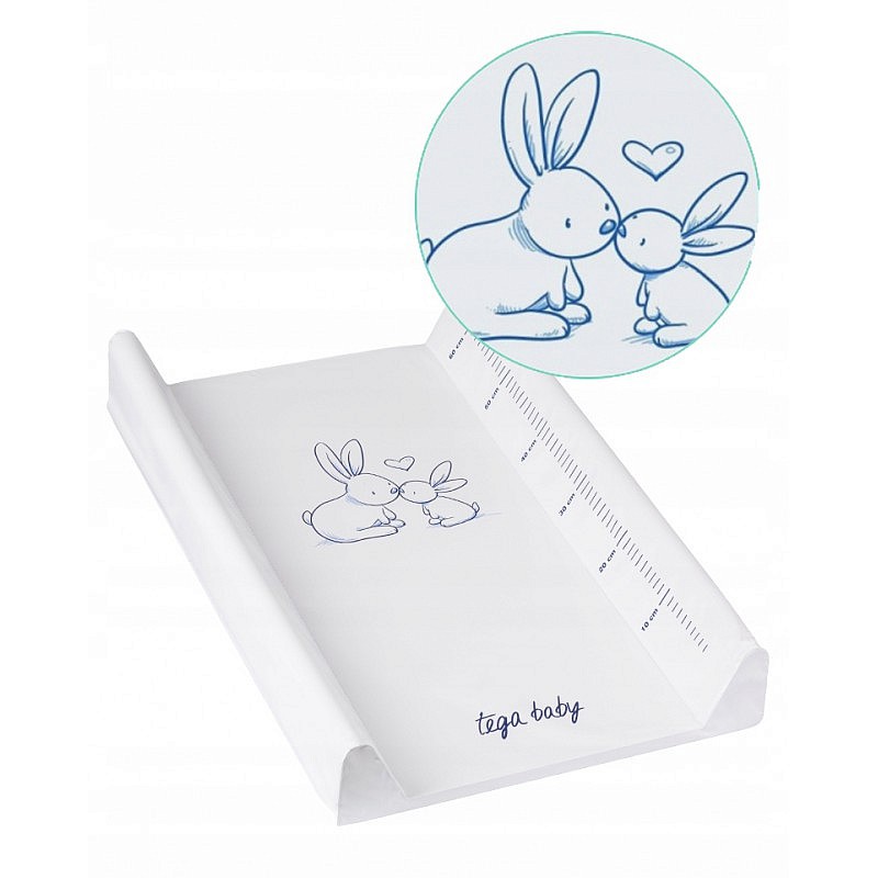 TEGA BABY пеленальная поверхность с твердой основой Little Bunny 50x70, 0-12 m, max 11kg, KR-009-103