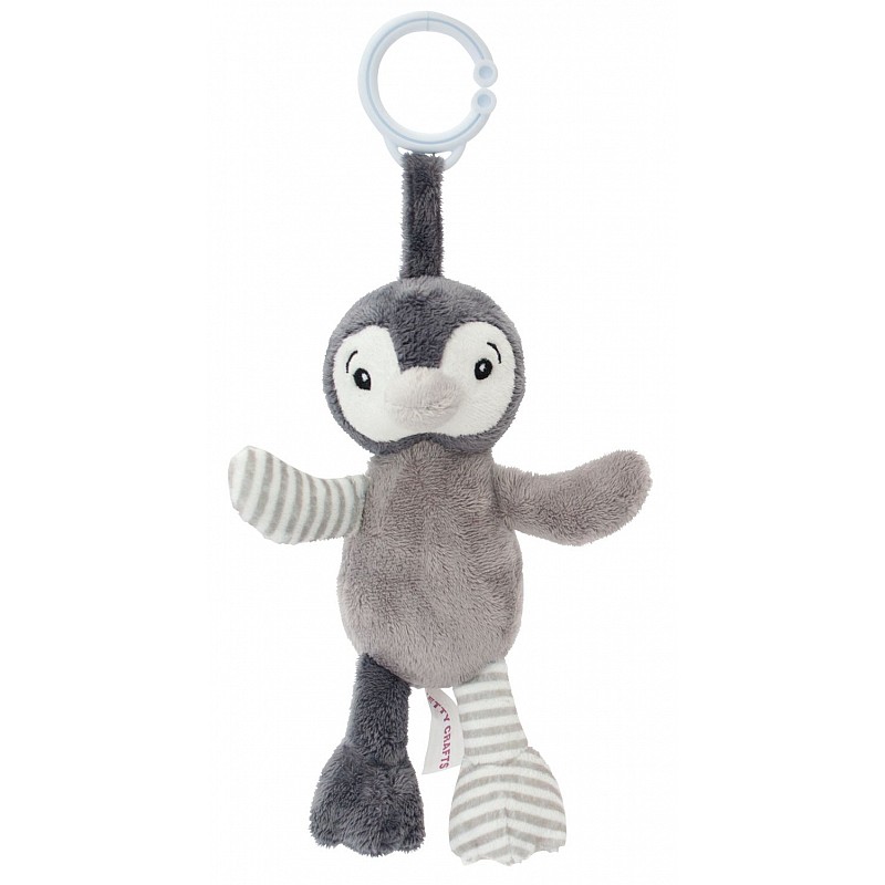 My Teddy мягкая подвесная игрушка My Penguin grey 25см PEGS