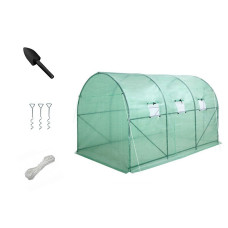 Outdoor greenhouse 400x250cm with accessories