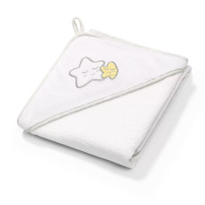 BABYONO Полотенце с капюшоном 76x76см 141/07 STARS white