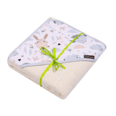 DUET BABY полотенце с капюшоном BAMBOO 100x100см, 707 ecru