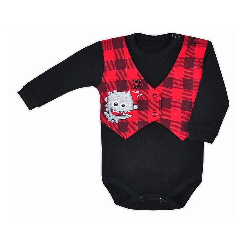 KOALA MONSTER бодик 80 размер 06-178 черный