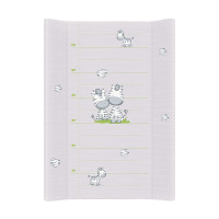 CEBABABY пеленальная поверхность с твердой основой 50x70см Comfort Zebra grey W-203-002-260