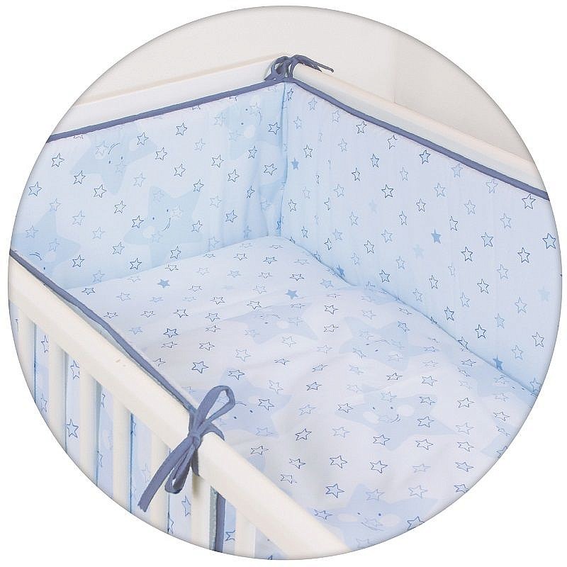 CEBABABY комплект постельного белья из 3 частей 135x100см STARS BLUE