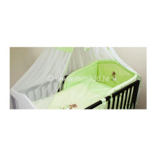 ANKRAS Bear with a pillow бортик для кроватки 180см - green