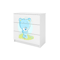 KOCOT KIDS Комод BABYDREAMS white Blue teddybear