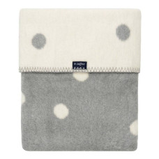 WOMAR DOTS Плед 75x100см  Grey/white