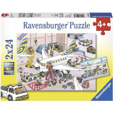 Ravensburger пазл 2X24 Around The Airplane R 09088