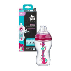 TOMMEE TIPPEE Advanced GIRL антиколиковая бутылочка для кормления 340мл 3м+