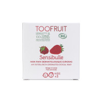 TOOFRUIT Sensibulle органическое мыло без мыла для умывания тела и лица для детей с ароматом малины-клубники, 85 gr PF023