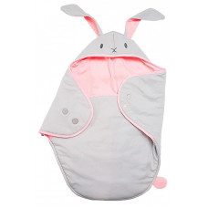 WALLABOO Coco Animal конверт 90x70cm, bunny silver/pink