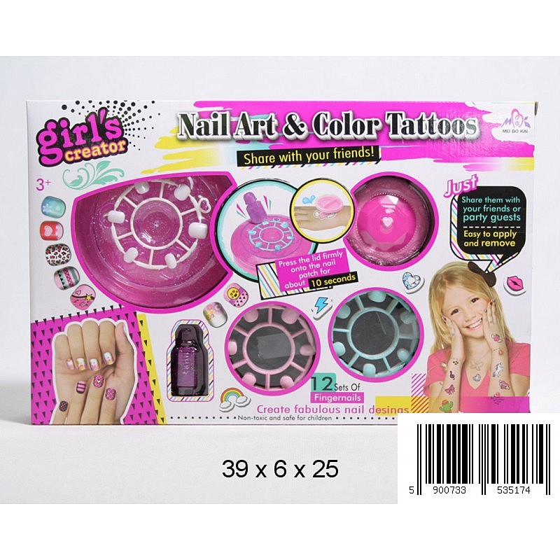 MIDEX набор Nail Art & Color Tatoos 1186F 3+ РАСПРОДАЖА