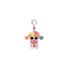 TY Beanie Boos Мягкая игрушка - брелок MULTICOLOR POODLE RAINBOW 8см, TY35027