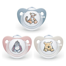 NUK DISNEY Силиконовая соска ортодонтической формы Winnie The Pooh 6-18м, 1шт. SU18 10736328 АКЦИЯ