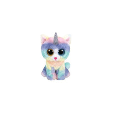 TY Beanie Boos Мягкая игрушка HEATHER - cat with horn reg 15см, TY36250 РАСПРОДАЖА