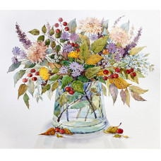 TSVETNOY Алмазная мозаика 40x50см Autumn bouquet, LG030e