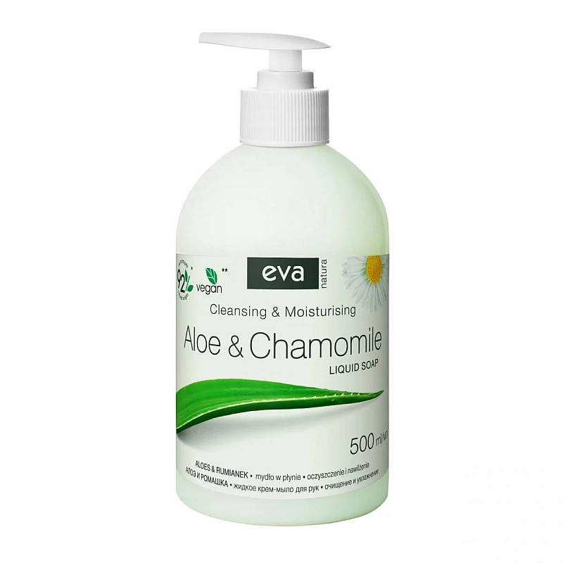 EVA NATURA кремовое мыло для рук Aloe&Chamomile, 500 мл