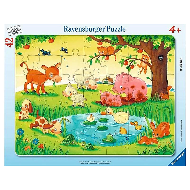 Ravensburger пазл SMALL ANIMALS 42шт R05075