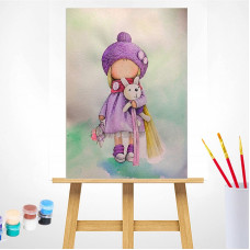 TSVETNOY Набор для рисования по номерам 30x40см Betty Doll, ME1104e